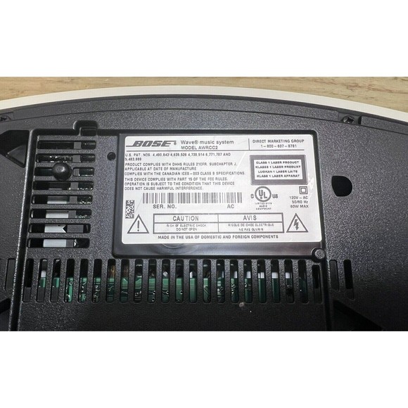 COPY - Bose Wave Radio CD Player AWRCC2  - Platinum White with Bluetooth Adapter - Picture 11 of 12